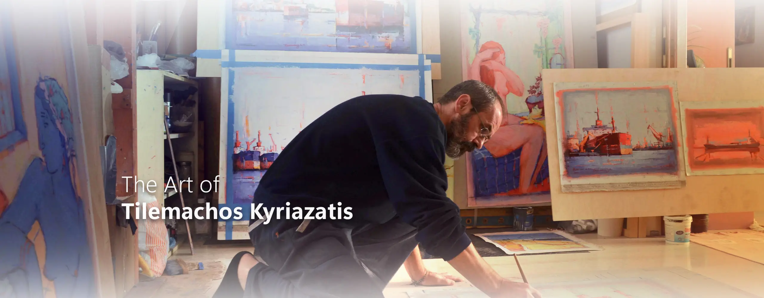 tilemachos kyriazatis kiriazatis τηλεμαχος κυριαζατης thlemaxos website art artist painter temp banner
